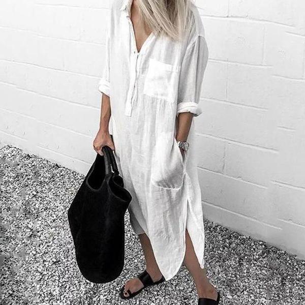 Set the Standard White Dress