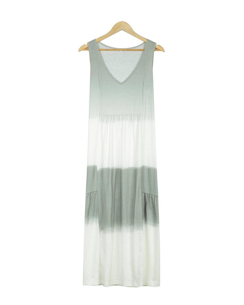 Temperament Sleeveless Printed Maxi Dress