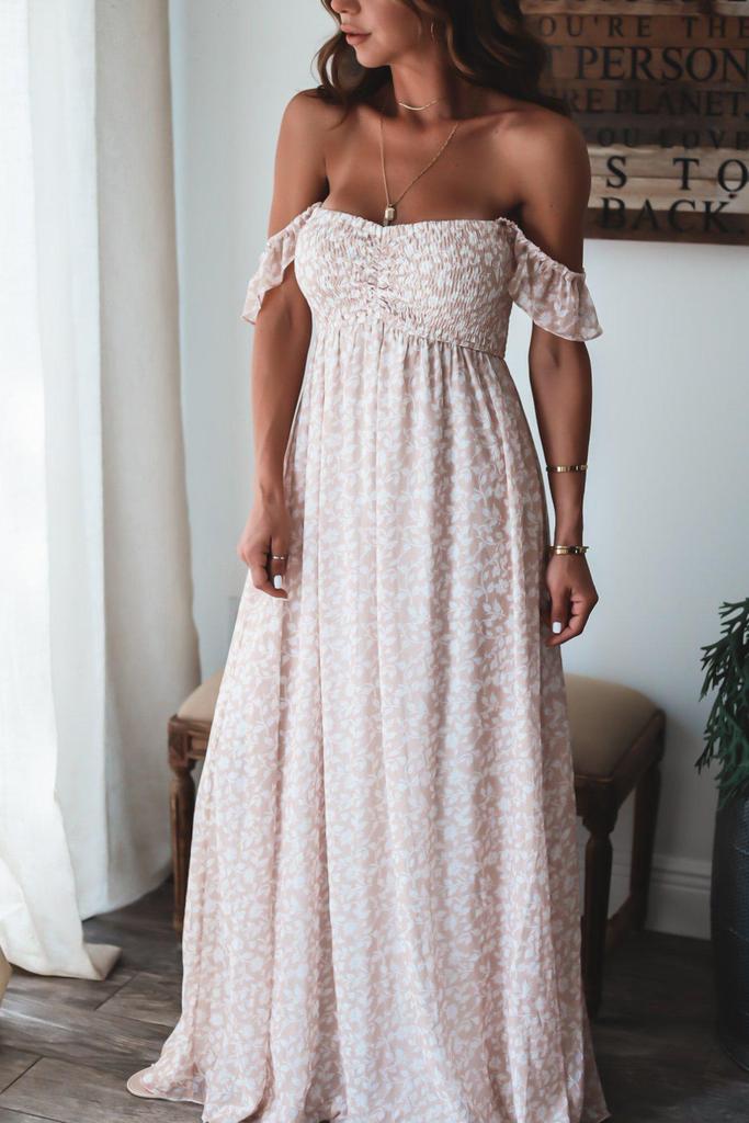 Groovy Sleeveless Print Maxi Dress