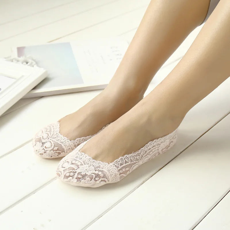 5 Pairs Fashion Women Girls Summer Thin Socks