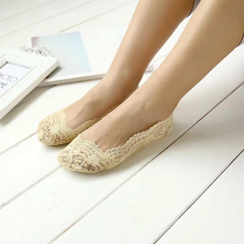 5 Pairs Fashion Women Girls Summer Thin Socks