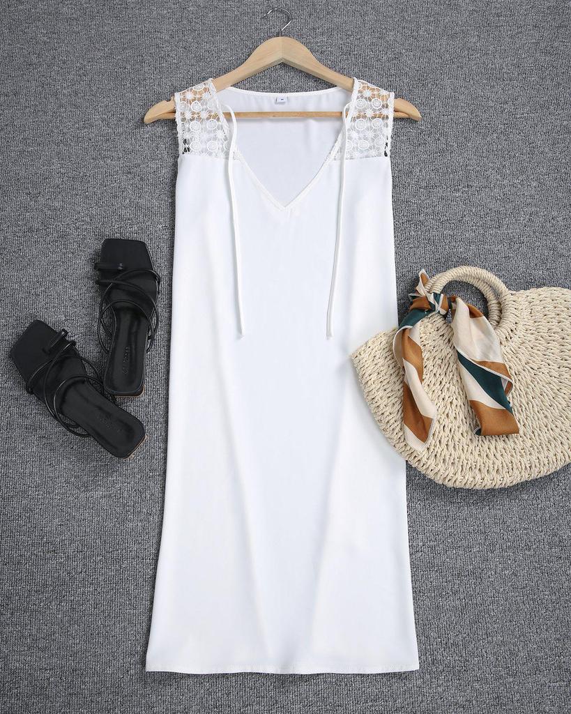 Classy Plain Sleeveless Mini Dress