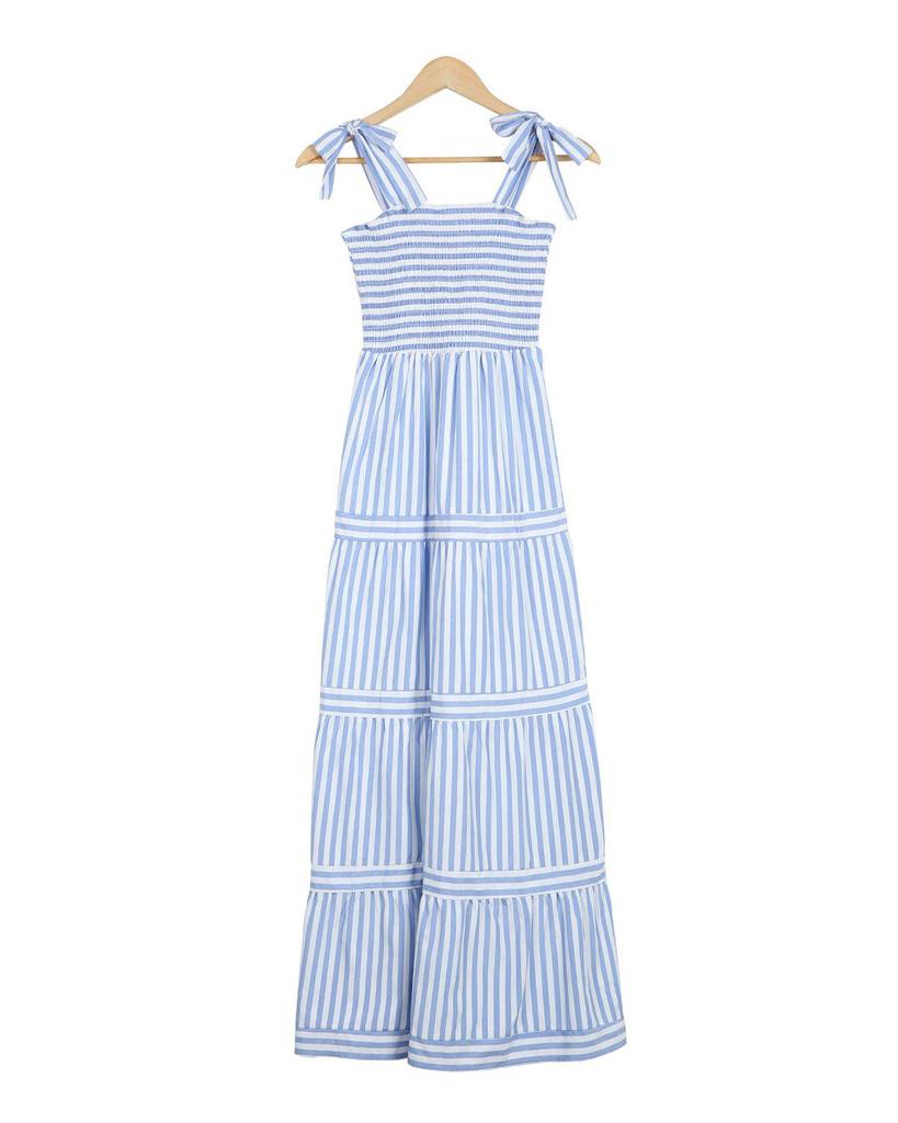 Comfy Elastic Smocking Sleeveless Maxi Dress