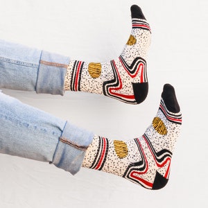 Abstract Art Socks | Polka Dot Design Sock