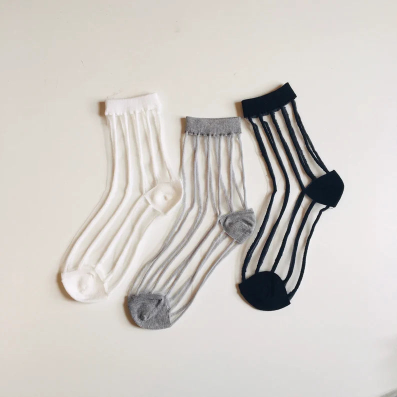 See-Through Stripe Women's Socks