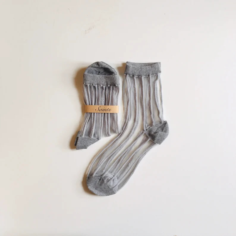 See-Through Stripe Women's Socks