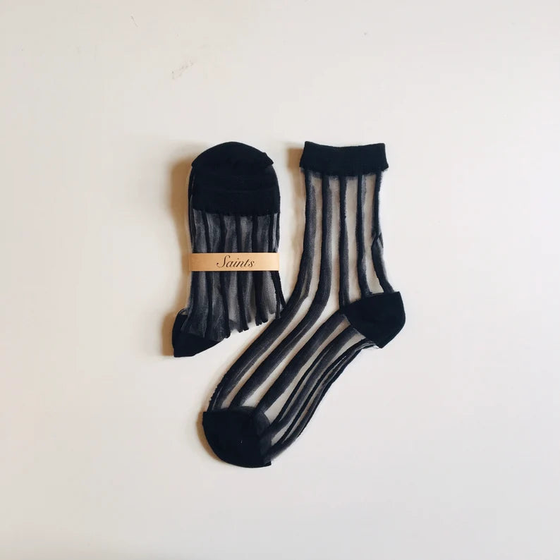 See-Through Stripe Women's Socks