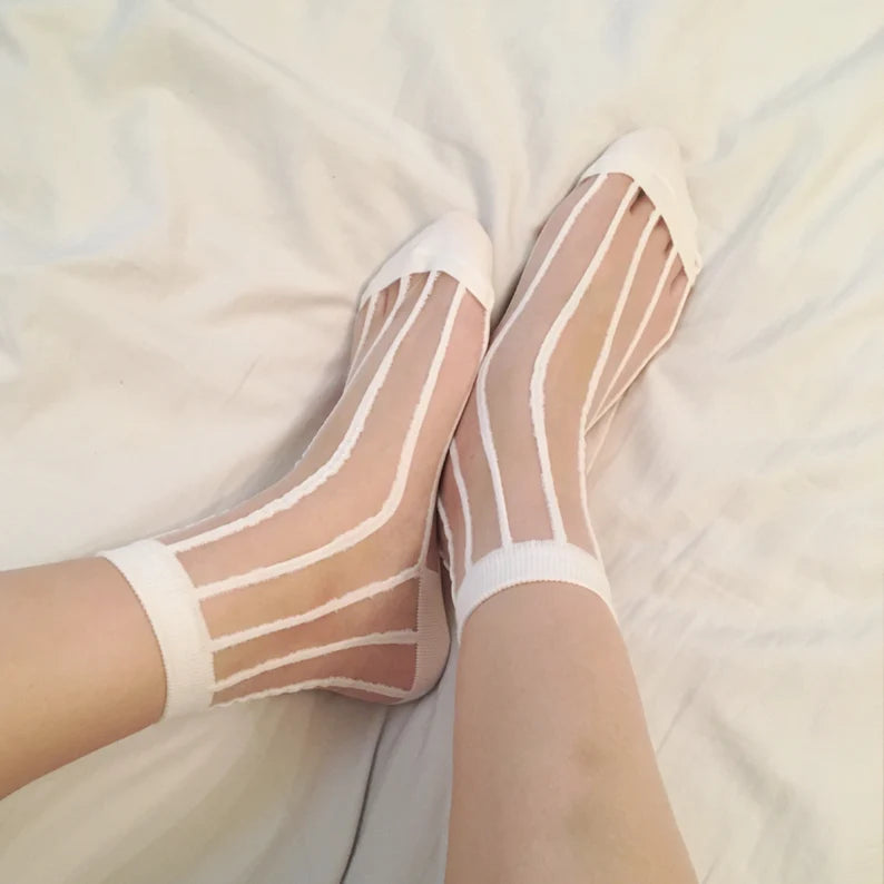 See-Through Stripe Women's Socks