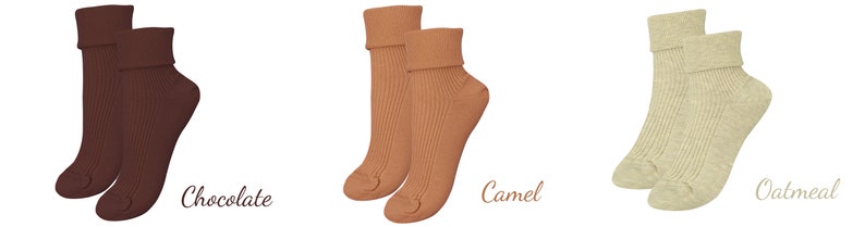 100% ORGANIC Combed COTTON Ladies' Socks