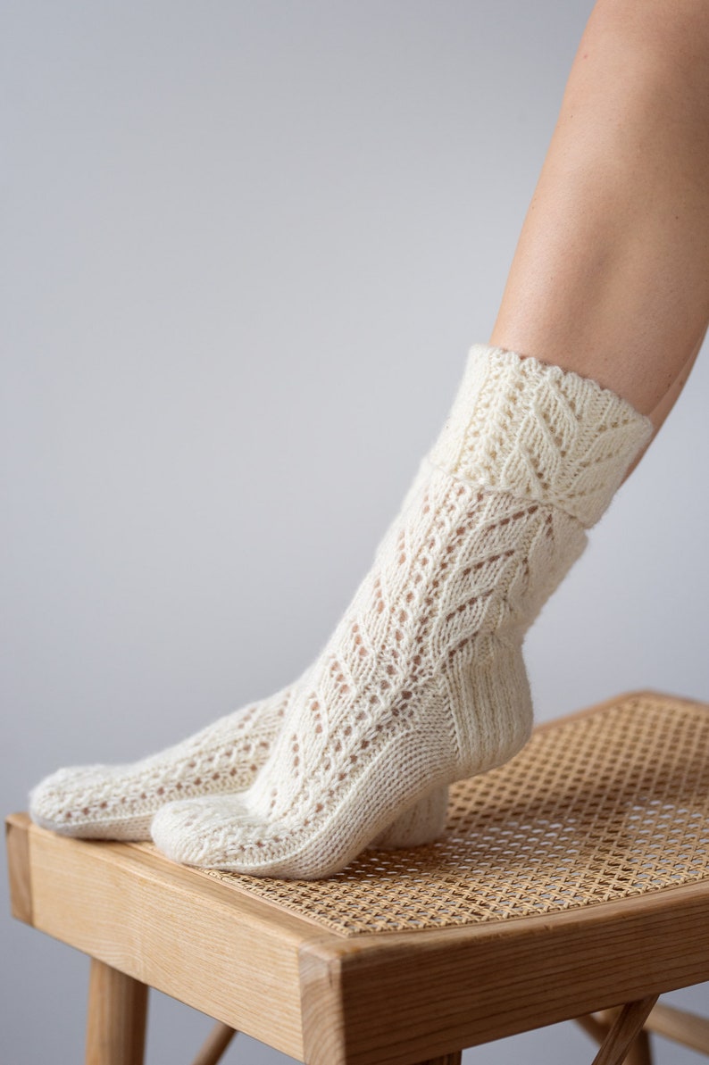 Hand Knitted Wool Women's Socks