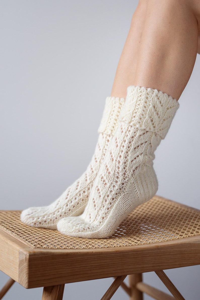 Hand Knitted Wool Women's Socks