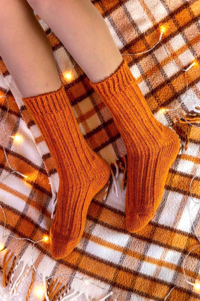 Hand Knitted Alpaca Wool Socks