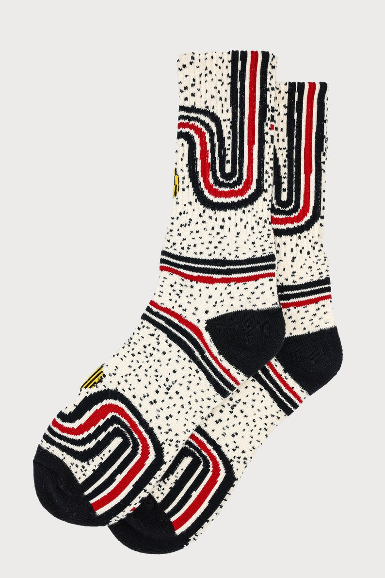 Abstract Art Socks | Polka Dot Design Sock