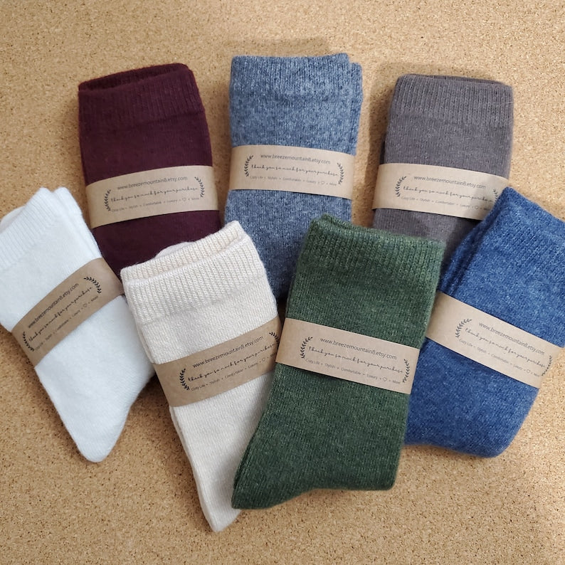 Cozy Cashmere Socks| Premium Warm Wool Socks