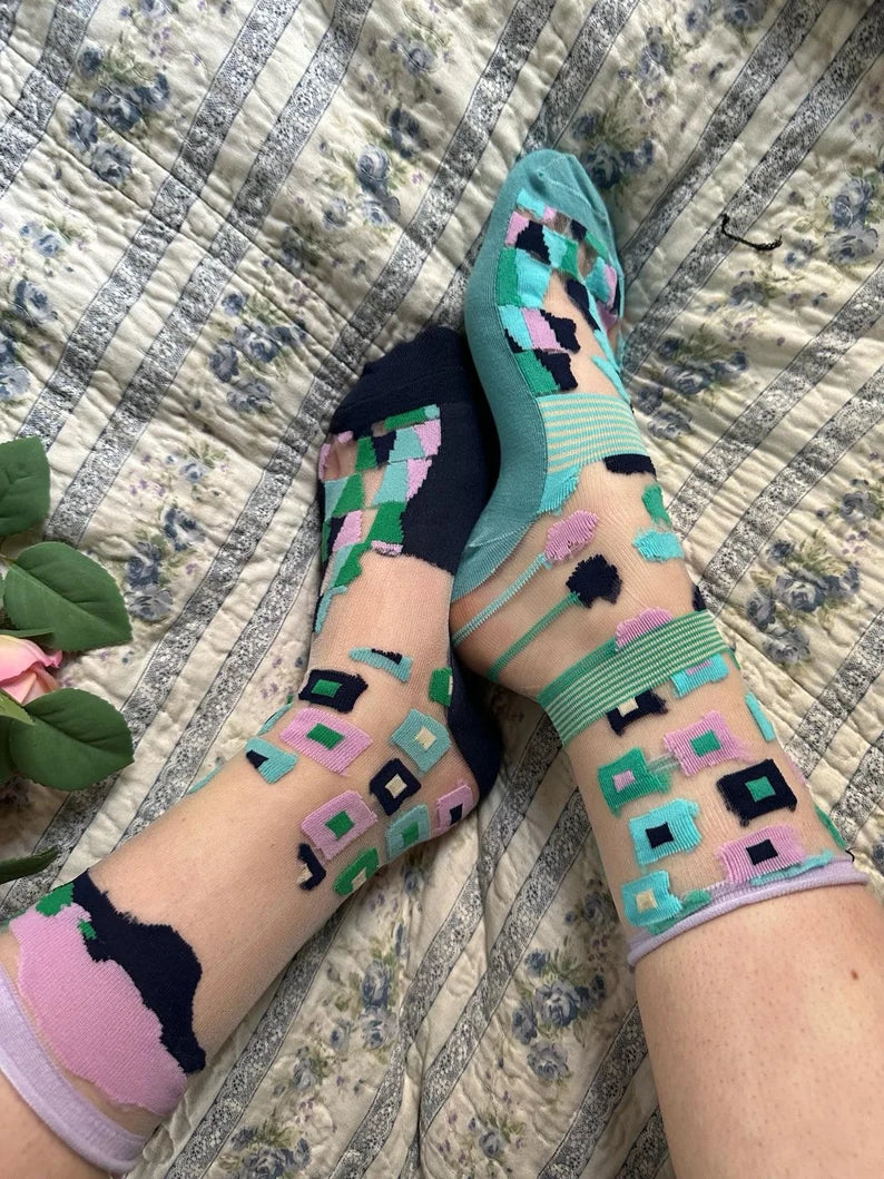 Abstract Geometric Women's Socks