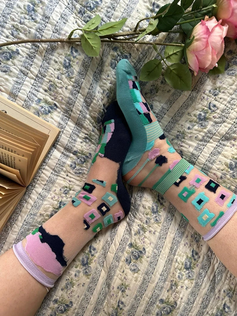 Abstract Geometric Women's Socks